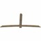Ekena Millwork Bellingham Rough Sawn Timber Gable Bracket, Douglas Fir, 108"W x 49"H x 2"D x 6"F, 11/12 Pitch GBW108X49X0206BEL00RDF - alternate 5